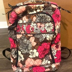 Vera Bradley Two Sectioned Laptop Back Pack